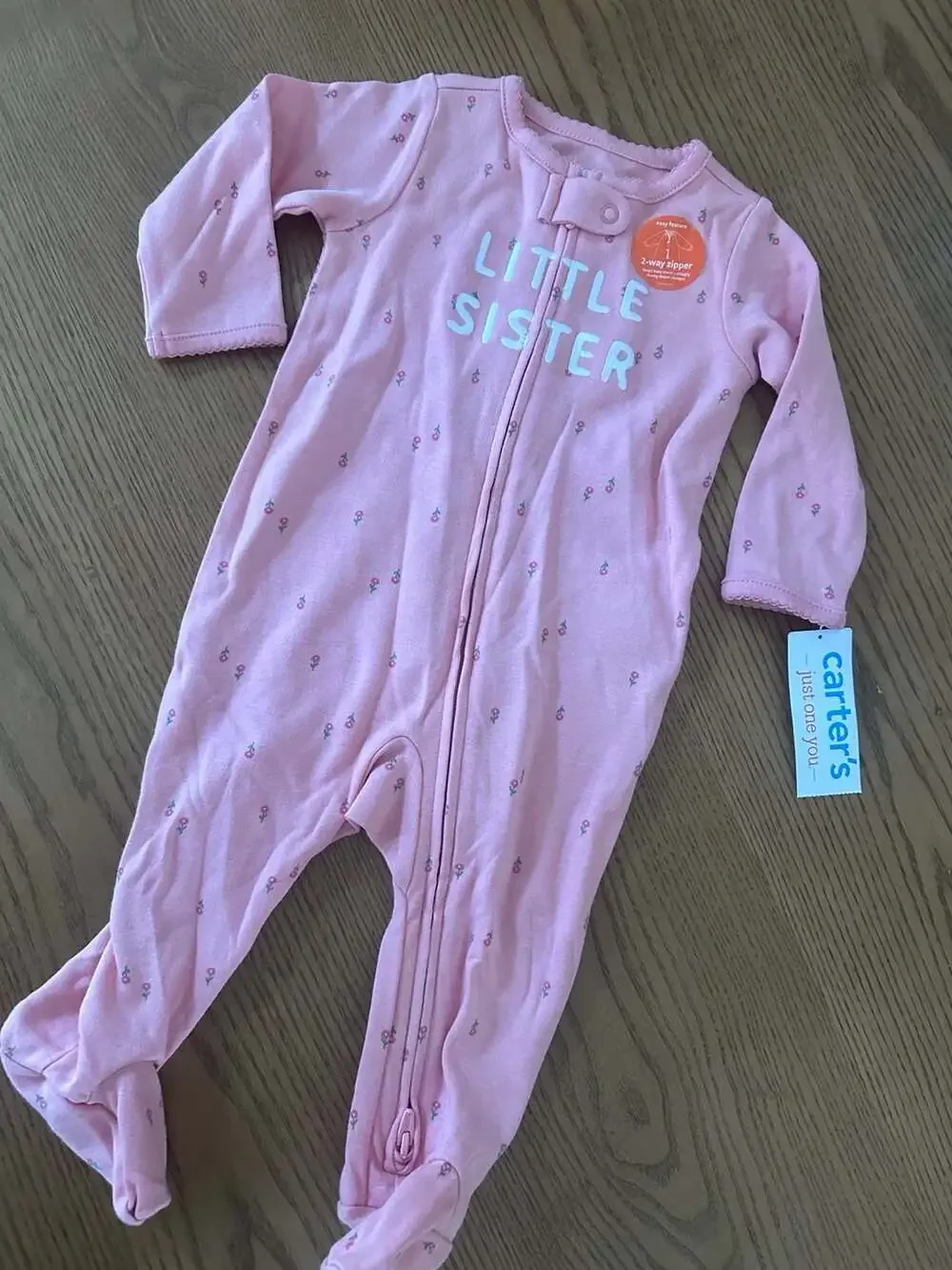 Carter's Just One You Baby Girls' Floral Little Sister Sleep N' Play 6M Pink